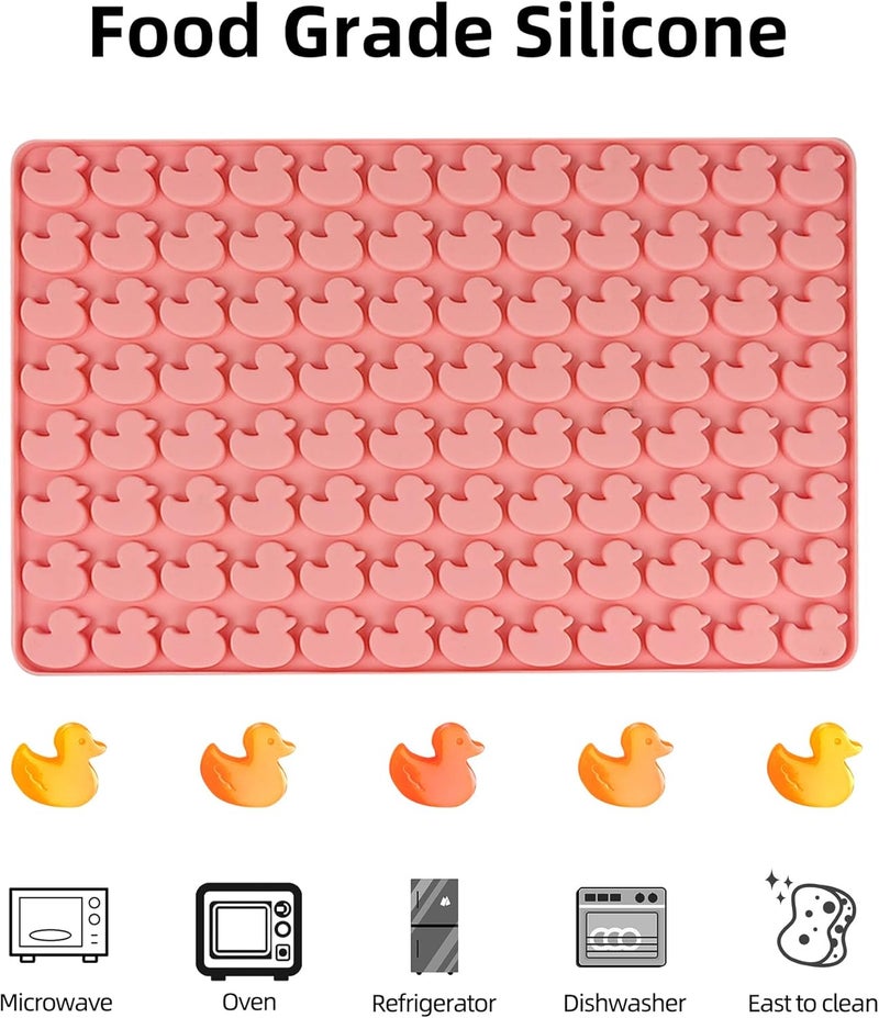EDUEE Mini Duck Silicone Molds Pet Molds for Dog Treat 96 Cavity for Baking Biscuits, Cookie, Candy, Chocolate, Gummy, Cookie - Image 3